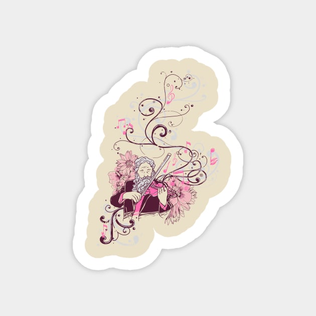 Violinist Sticker by Tobe_Fonseca